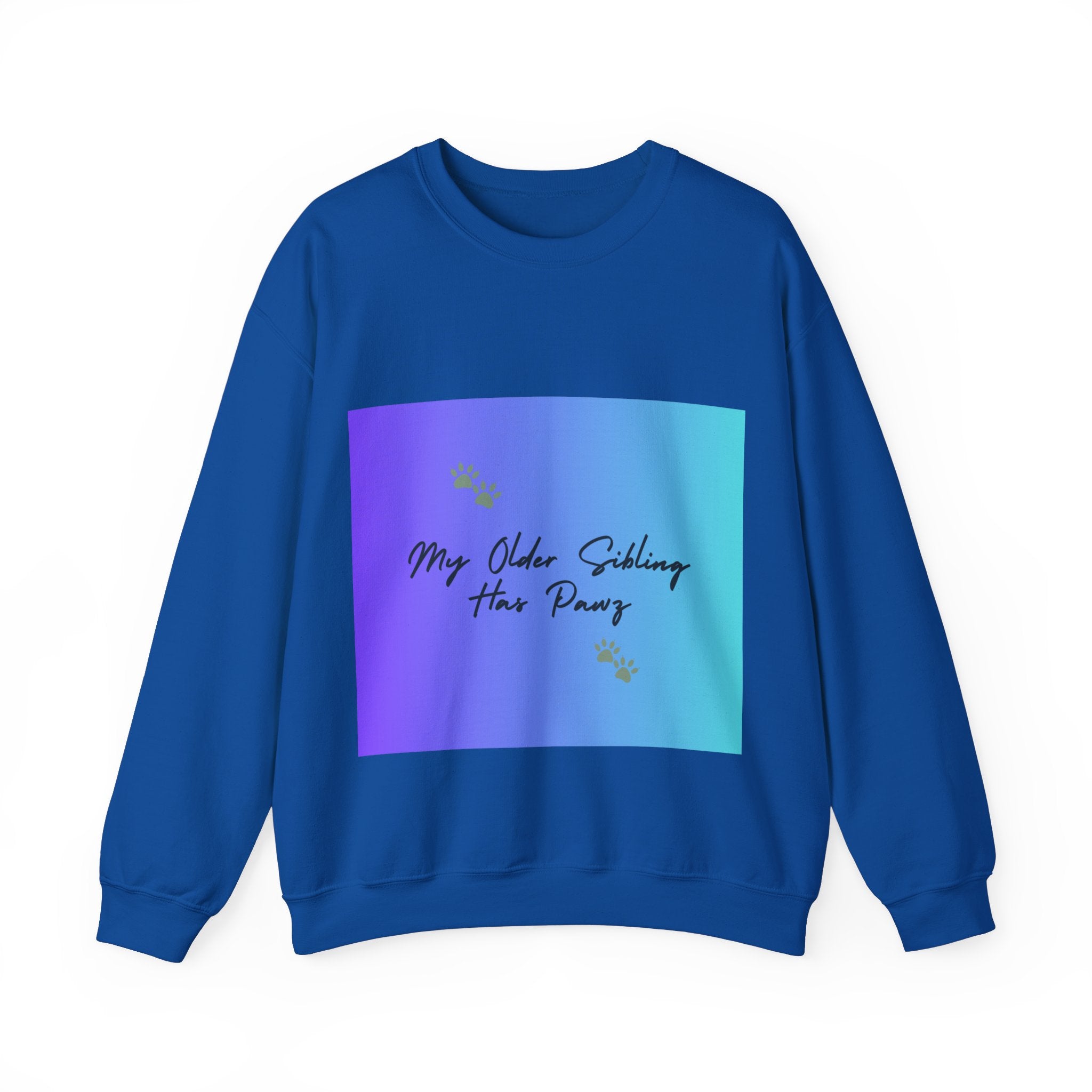 My Older Sibling Has Pawz Crewneck Sweatshirt