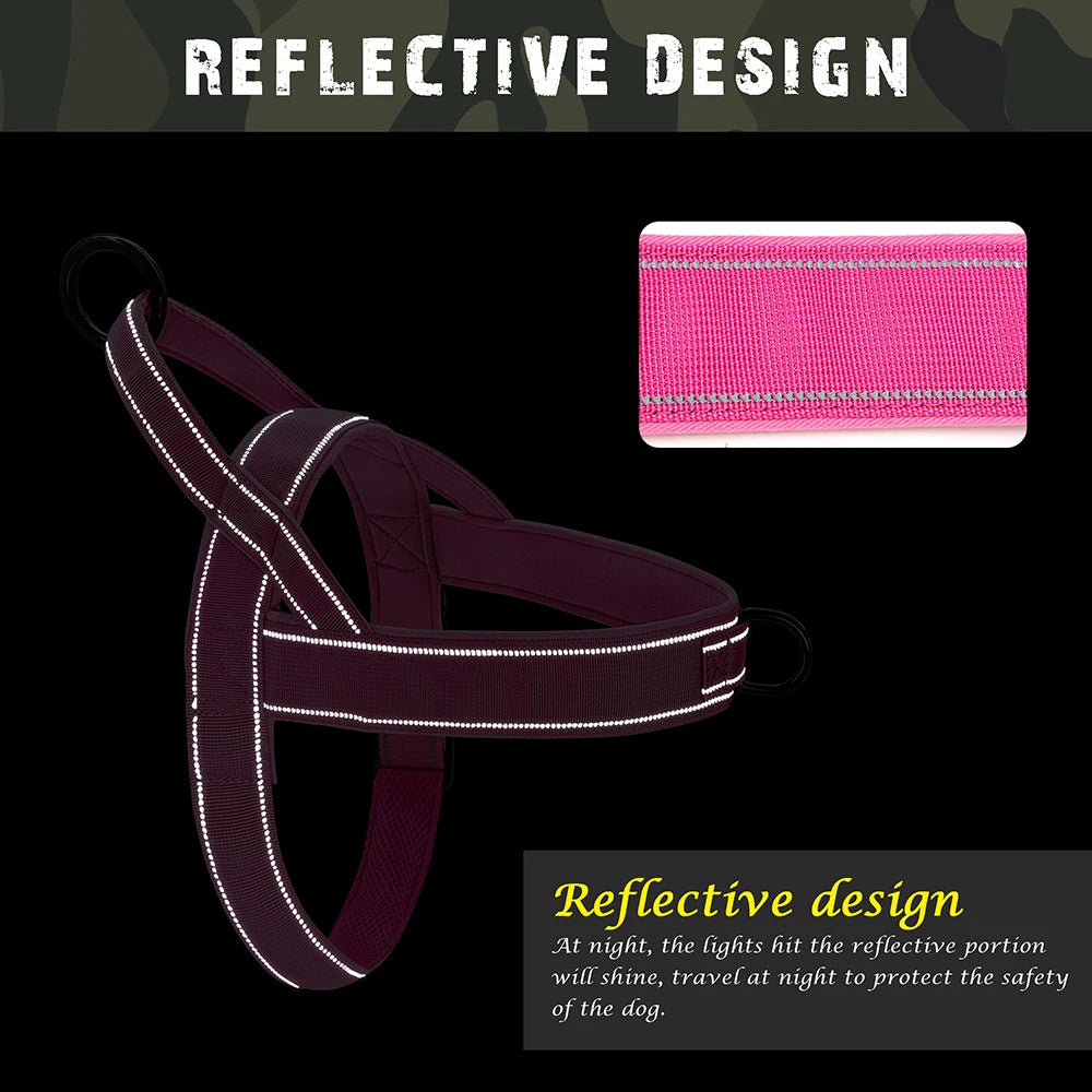 No Pull Dog Harness Soft Padded Dog Harnesses Vest Reflective Pet Training Harnesses Durable small/medium dogs