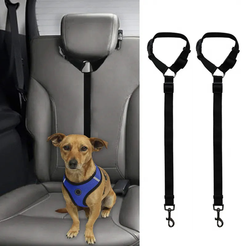 New Pet Dog Cat Car Seat Belt Safety Adjustable Harness Leash Travel Clip Strap Leads For Small Medium Dogs Puppy Accessories