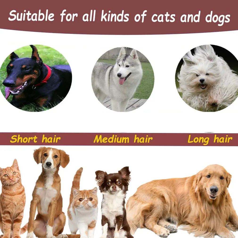 Hair Removal Comb for Dogs Cat Detangler Fur Trimming Dematting Deshedding Brush Grooming Tool For matted Long Hair Curly Pet