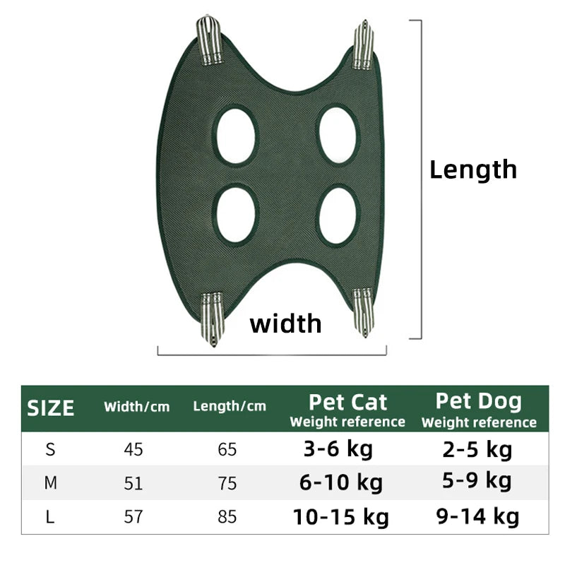 Pet Grooming Tools Cat Hammock Nail Cutting Bath Anti Scratch Bite Fixed Bag Dog Beauty Table Accessories Hang Pet Products Set