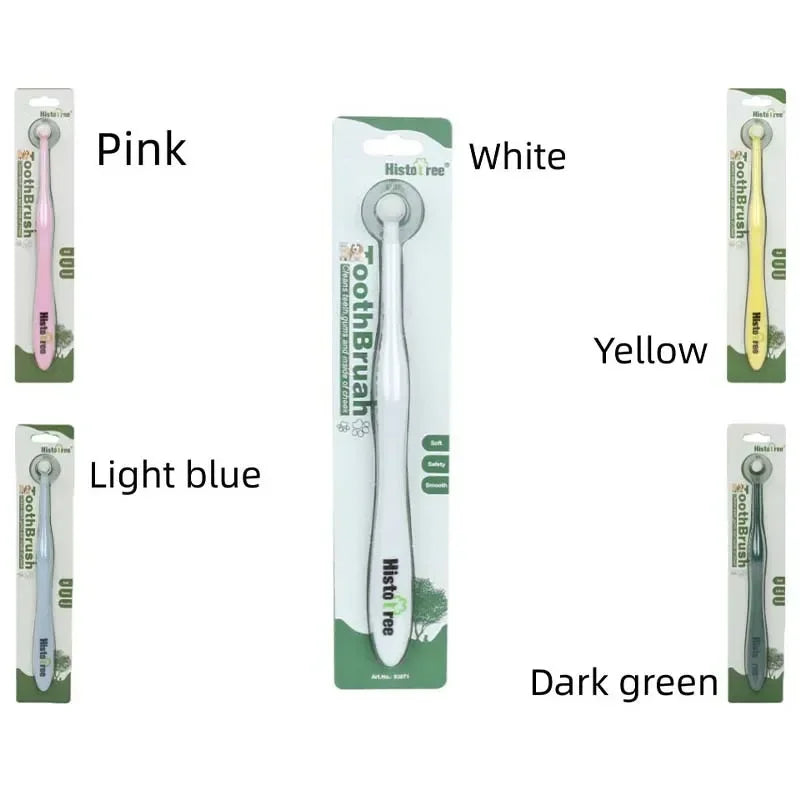 Round Head Toothbrush Remove Bad Breath and Tartar Dental Care Soft Brush Oral Cleaning Tools for Dogs and Cats