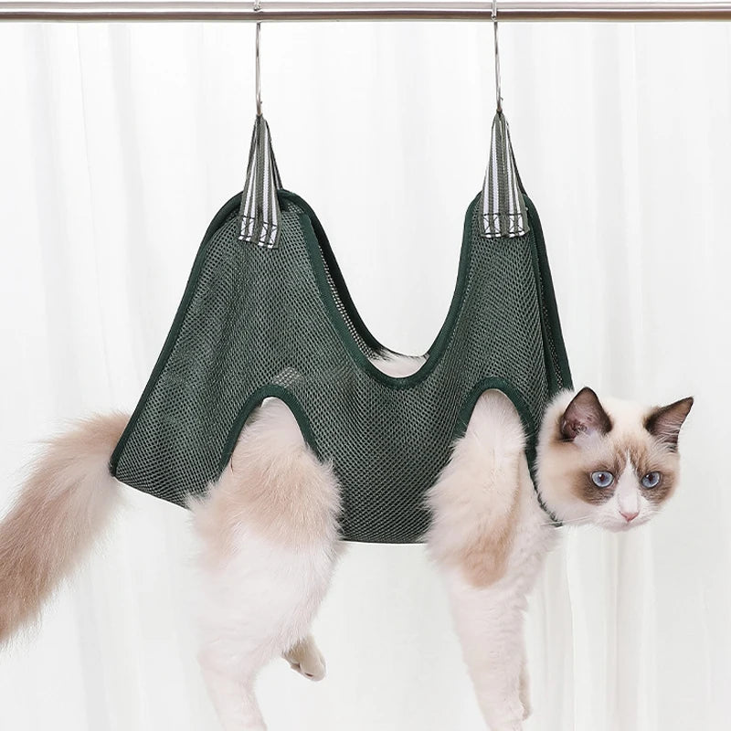 Pet Grooming Tools Cat Hammock Nail Cutting Bath Anti Scratch Bite Fixed Bag Dog Beauty Table Accessories Hang Pet Products Set