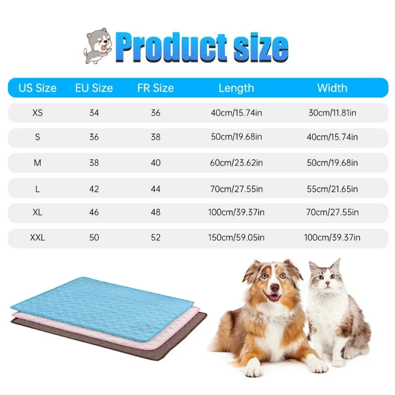Washable Dog Diaper Pads Waterproof Reusable Training Pads Absorbent Environmental Protection Diaper Pads Dog Car Seat Cover