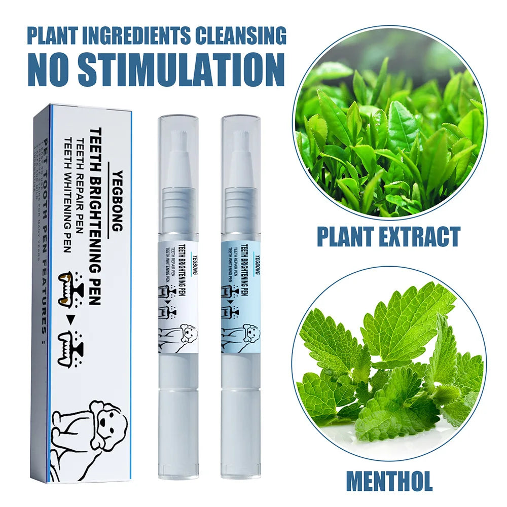 Pets Teeth Cleaning Tools Pet Toothbrush Clean Kit Tartar Remover Teeth Stones Scraper Dogs Tooth Stains Cleaning Pen