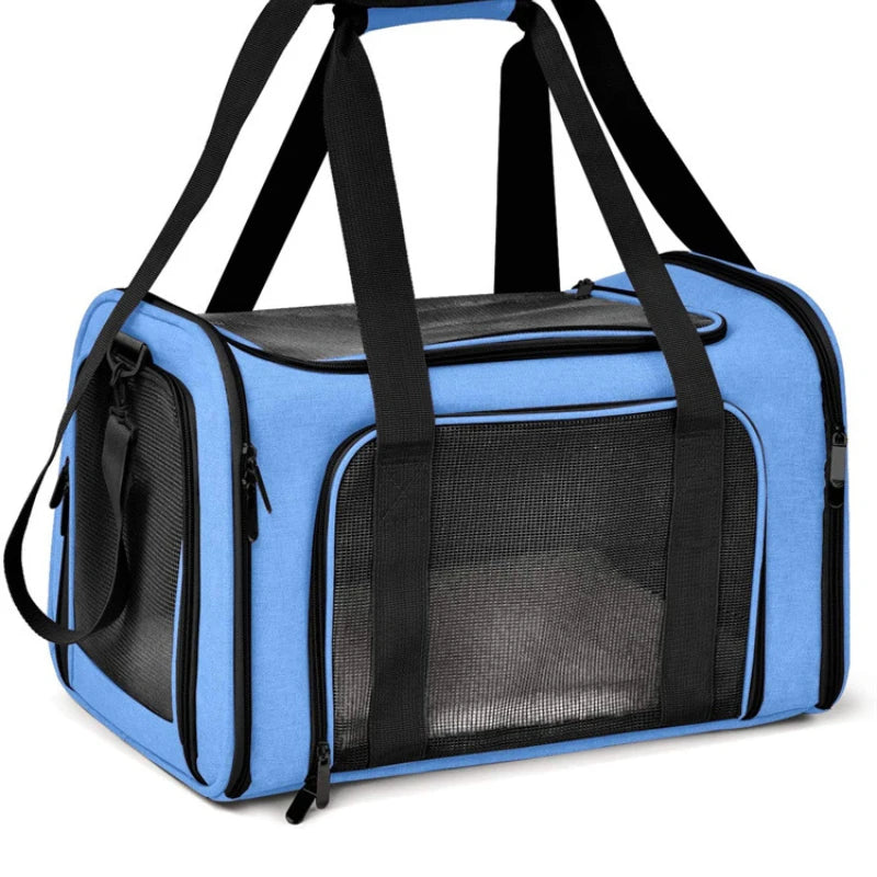 Dog Carrier Bag Soft Side Backpack Cat Pet Carriers Dog Travel Bags Airline Approved Transport For Small Dogs Cats Outgoing