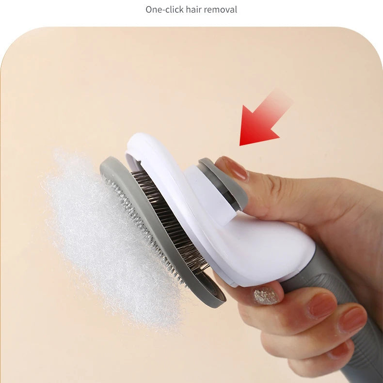Pet Comb Needle Comb Dog Cat Hair Removal Floating Hair Beauty Skin Care Pet Dog Cleaning Brush Supplies Stainless Steel