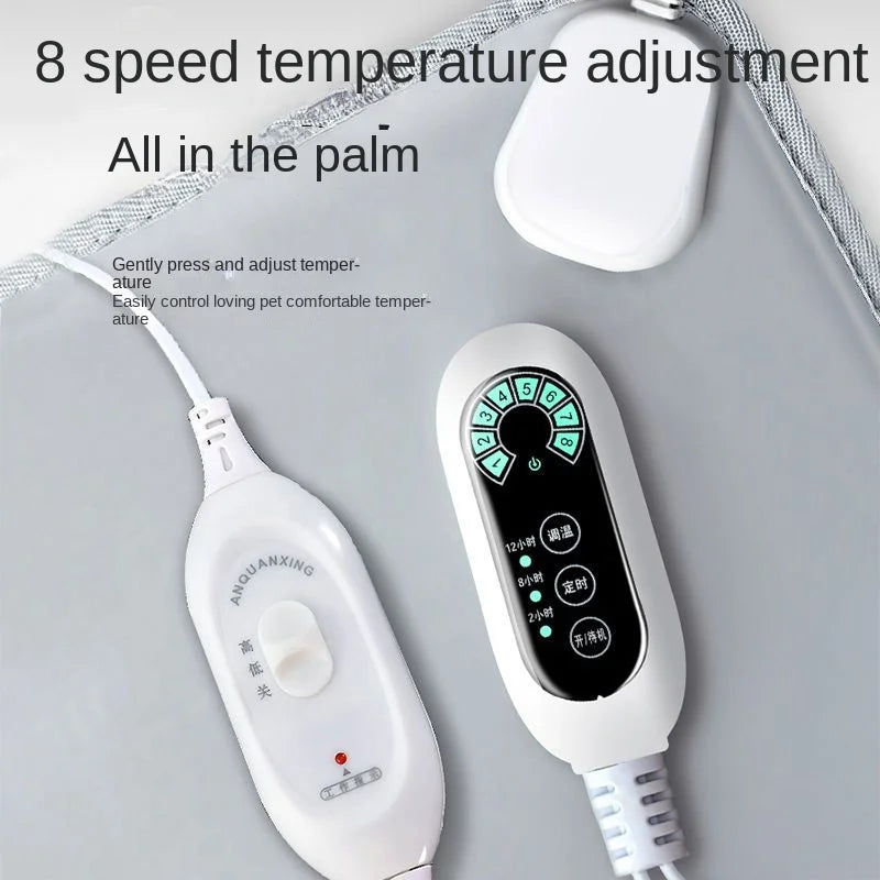 Pet electric blanket waterproof and bite-resistant electric heating pad Warm pad scratch and leakage proof  for dogs and cats