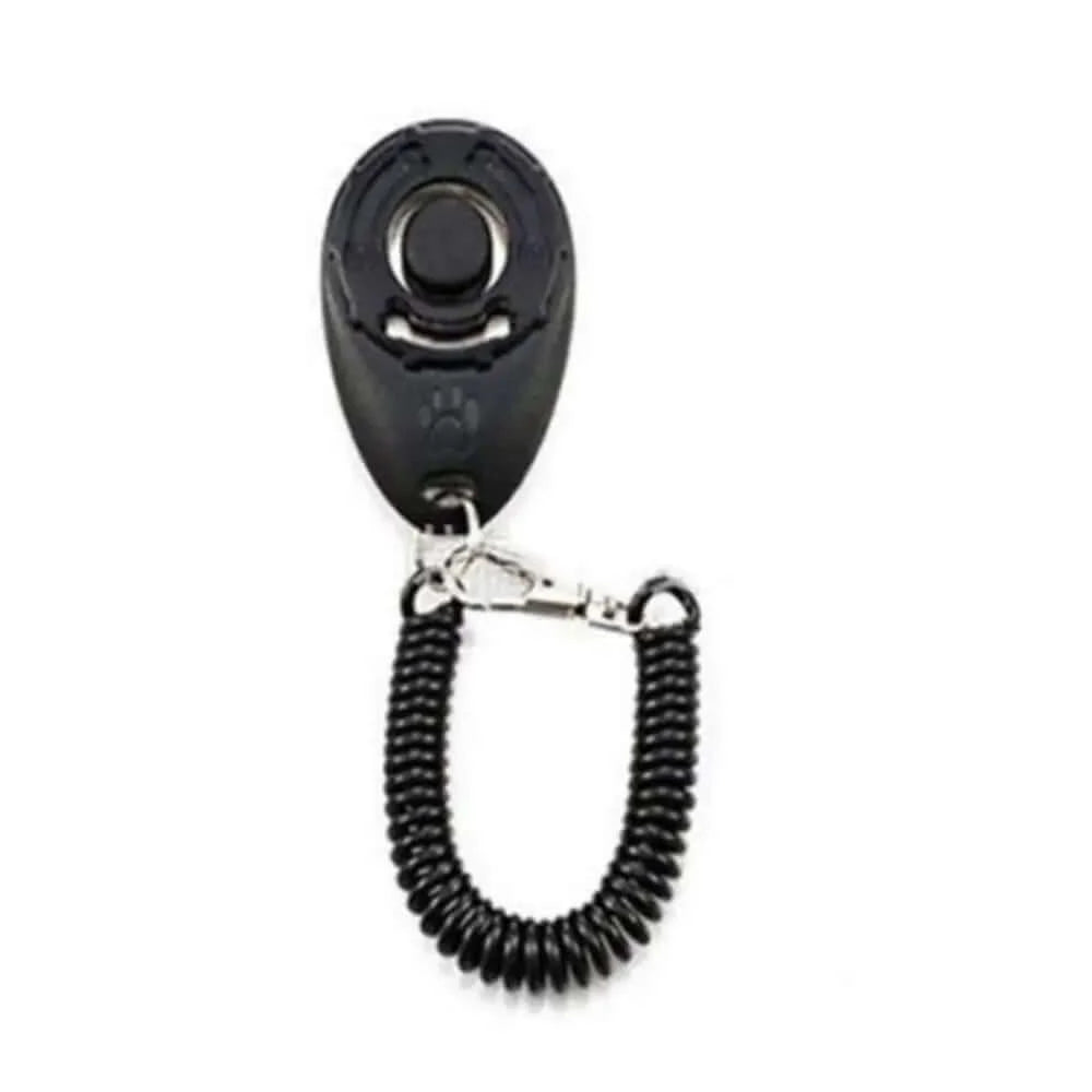 1 Piece Pet Cat Dog Training Clicker Pet Obedient Whistle Adjustable Wrist Strap Sound Key Chain