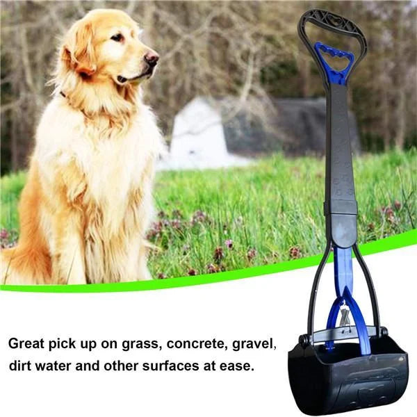 Pet Dog Long Handle Pet Pooper Scooper Dog Cat Waste Picker Jaw Poop Scoop Pick Up Clean Waste Cleaning Tools