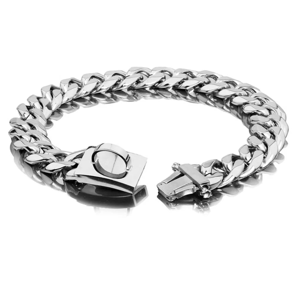 Stainless Steel Dog Necklace Collar Pet Supplies Accessories Pet Dog Chain Medium Large Dogs Gold Solid Cuban Chain collar