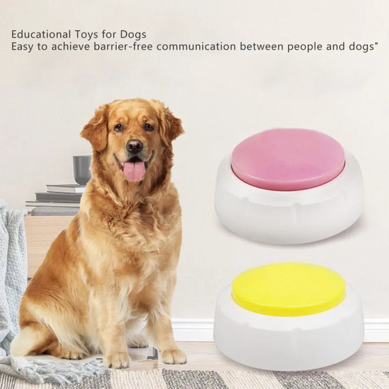 Pet Dog Speaking Vocal Button Teach Dogs Talking Starter Set Puppy Vocal Recording Button Pets Training Accessories