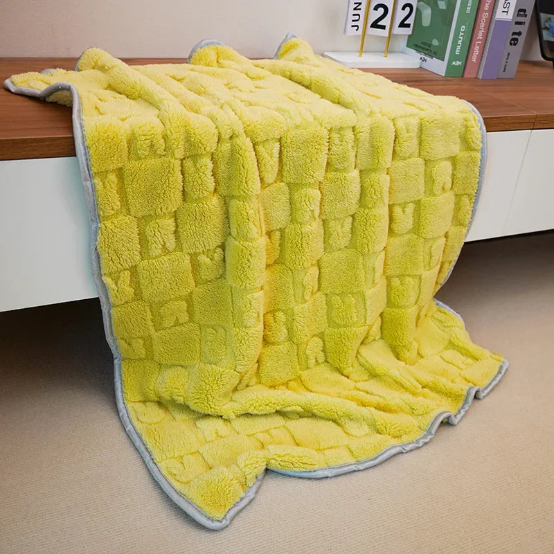 Soft Fluffy Pet Blanket Winter Warm Dog Blanket Cute Pet Bed Sheet Warm and Comfortable Cat and Dog Cushion Blanket Pet Supplies