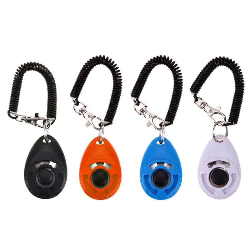 3PCS Dog Training Clicker Pet Cat Plastic New Dogs Click Trainer Aid Tools Adjustable Wrist Strap Sound Key Chain Dog Supplies