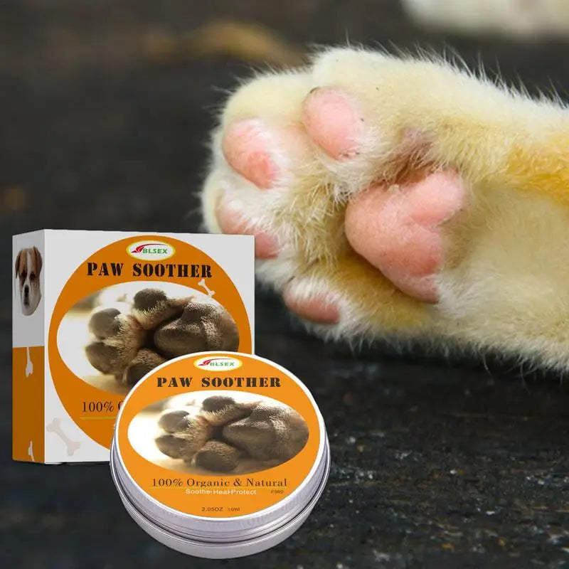 Pet Paw Balm 30g Natural Dog Paw Healing Cream Moisturizing Paw Soother Cream For Dry Paw & Nose Cracked Skin Dog Cat Care Cream