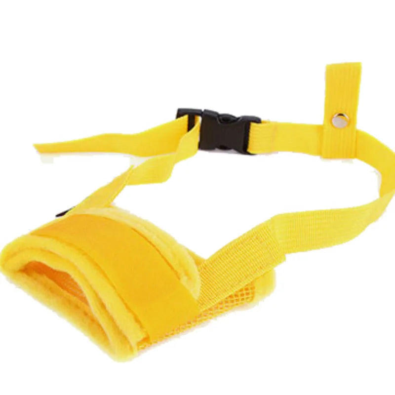 Pet Dog NO Bite Adjustable Mask Breathable Bark Bite Mesh Mouth Muzzle Grooming Anti Stop Chewing Anti Bark anti Bite  S-XXL