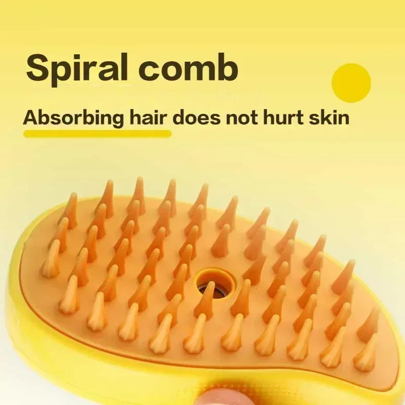 Steam Dog Brush Cats Hair Brush Hair Removal Comb Electric Spray Dogs Triple Pet Grooming Steamy