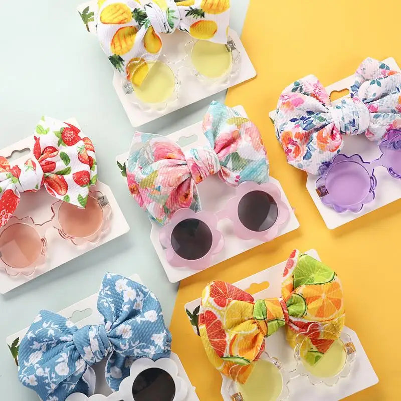 Pet Dog Sunglasses Headband Set Sun Flower Glasses for Maltese  Poodle Yorkshire for Small Dogs Cat Accessories