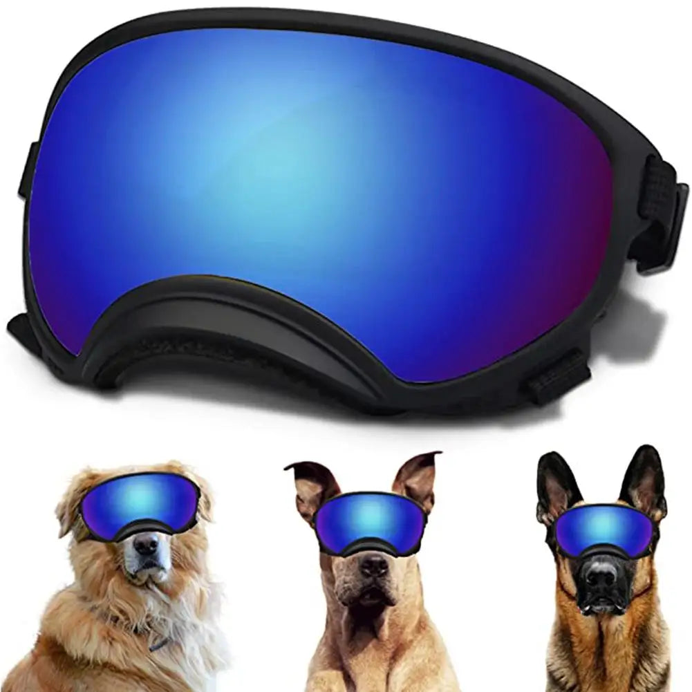 YOUZI Dog Sunglasses For Medium Large Dogs Uv Protection Windproof Goggles With Adjustable Strap Eyes Protection
