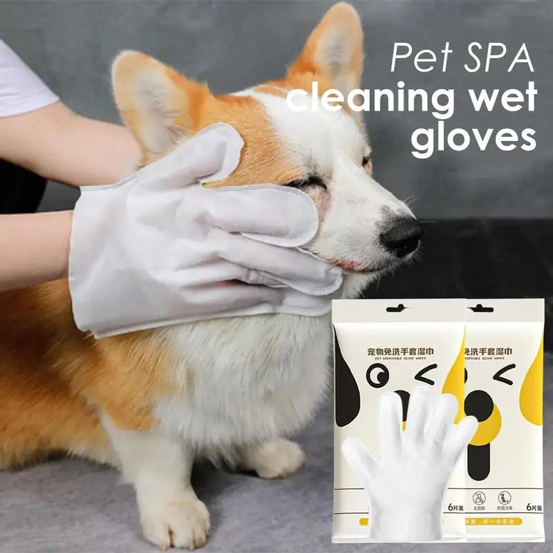 No Rinse Pet Wipes Grooming Cat Wipes With No Water Needed Shampoo Free Deodorizing Mitts Pet Supplies For Eye Ear Bums Paws