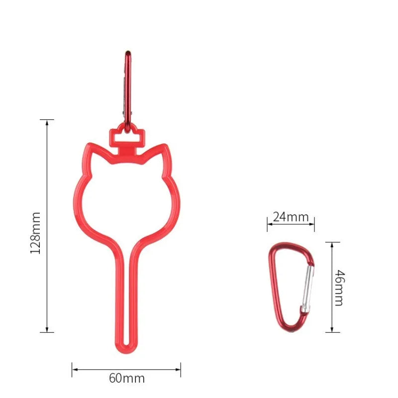 Portable Dog Waste Bag Fixing Clip Garbage Bag Hands-free Holder Puppy Waste Pickup Bag Dispenser Clip With A Metal Buckle