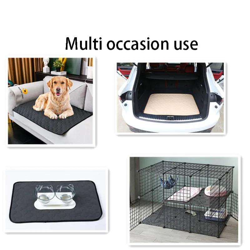 Dog Training Pad Washable Pet Pee Mat Super Absorbent Non-Slip Puppy Crate Mat Reusable Incontinence Pads for Dogs Cats