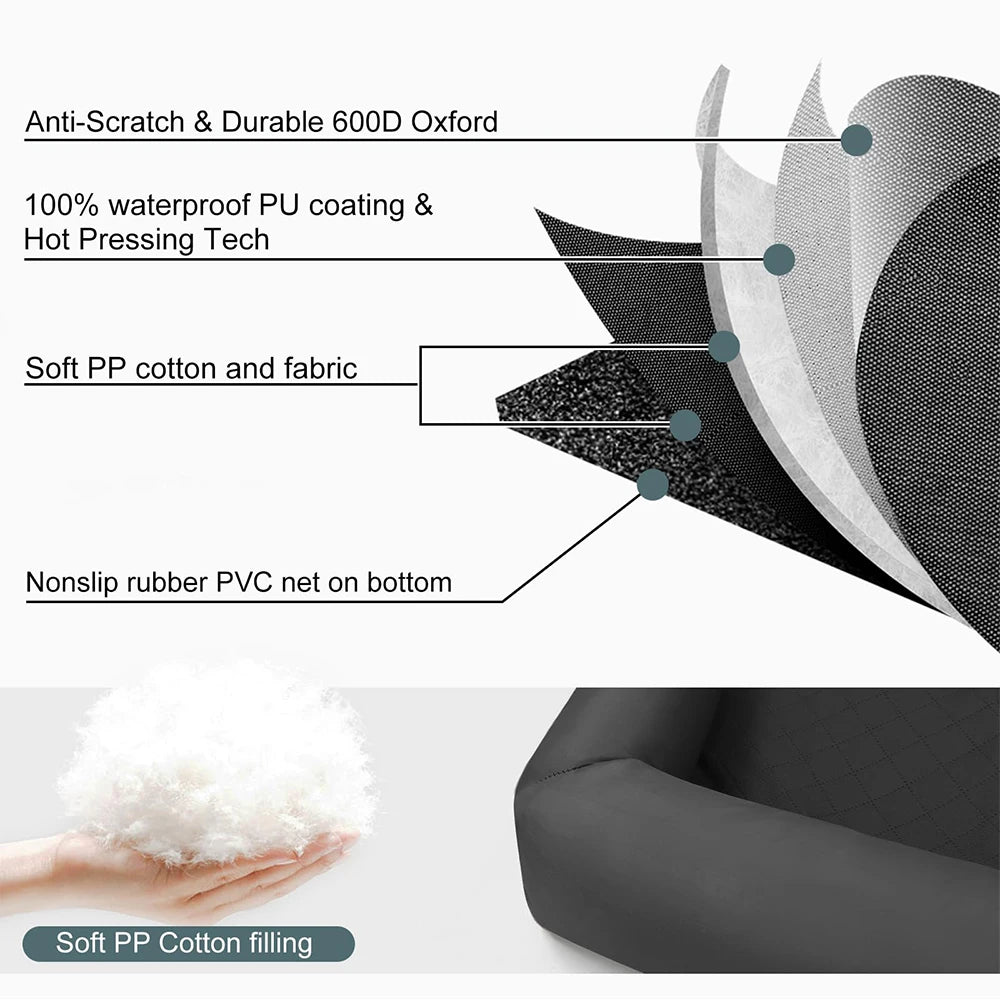 Large Dog Carrier Bag Travel Car Seat Cover Waterproof Protector Mat Safety Hammock Pet Carrying For Cats Dogs Transporting