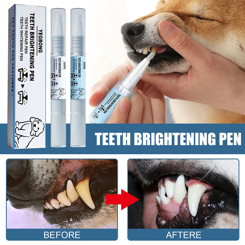 Pets Teeth Cleaning Tools Pet Toothbrush Clean Kit Tartar Remover Teeth Stones Scraper Dogs Tooth Stains Cleaning Pen