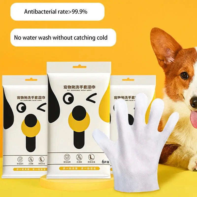 No Rinse Pet Wipes Grooming Cat Wipes With No Water Needed Shampoo Free Deodorizing Mitts Pet Supplies For Eye Ear Bums Paws