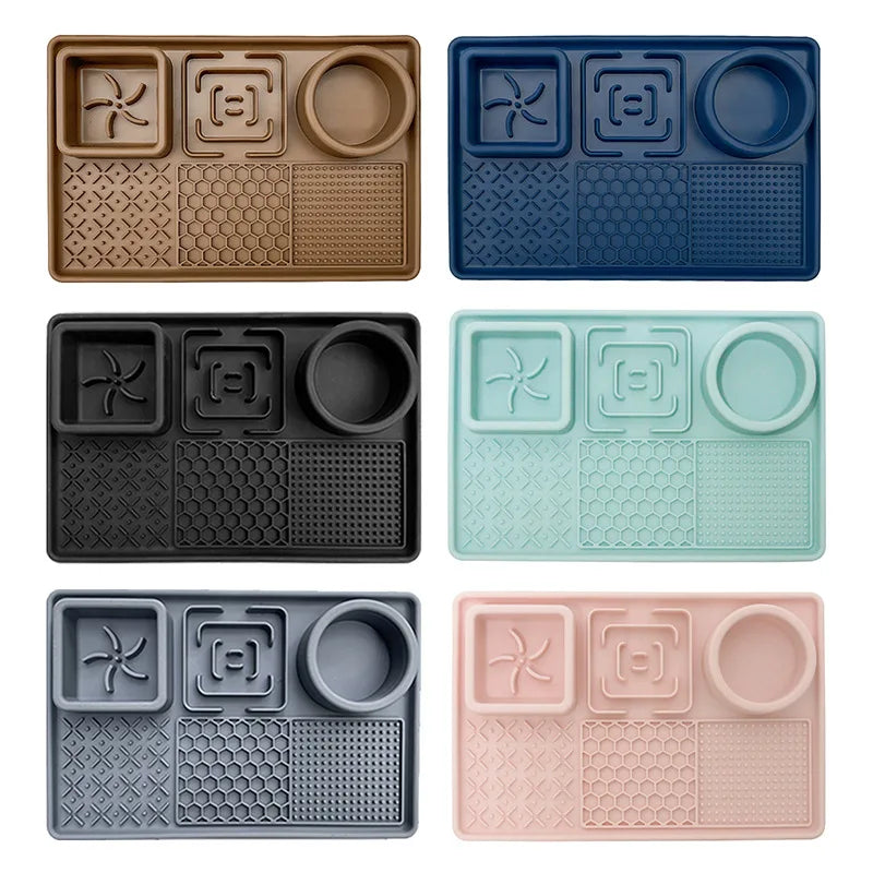 Multifunction Pet Slow Feeder  Licking Mat Pet Eating Ware   Mat Placemat Supplies Suction Cup  Distraction For Anxiety Relief