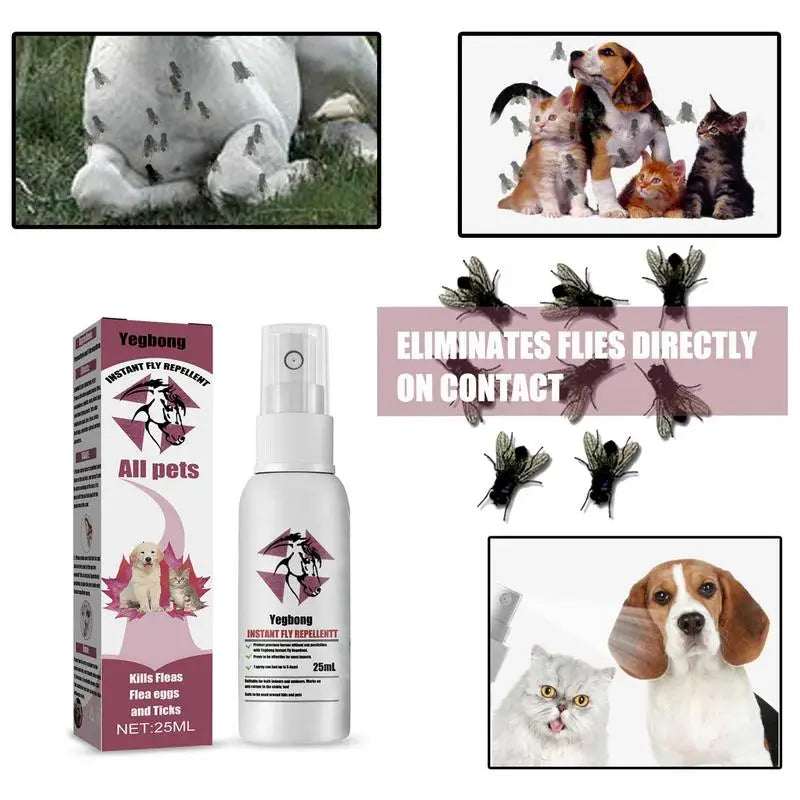 Pet Insect Repellent Spray Drive Away Fleas Lice Ticks Steriliza-tion Relieve Skin Itching Suitable For Deworming Cats And Dogs